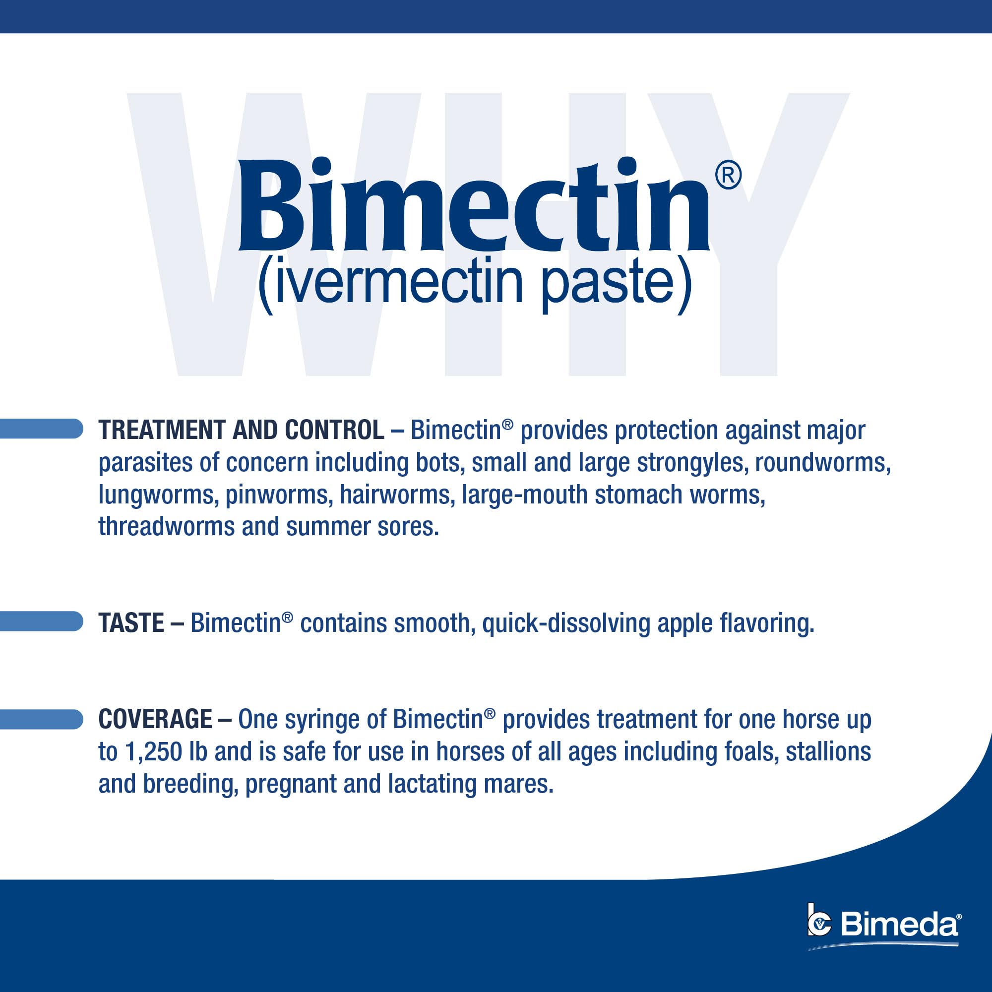 Pâte ivermectine Bimectin saveur pomme facilitant l'apprentissage du traitement.