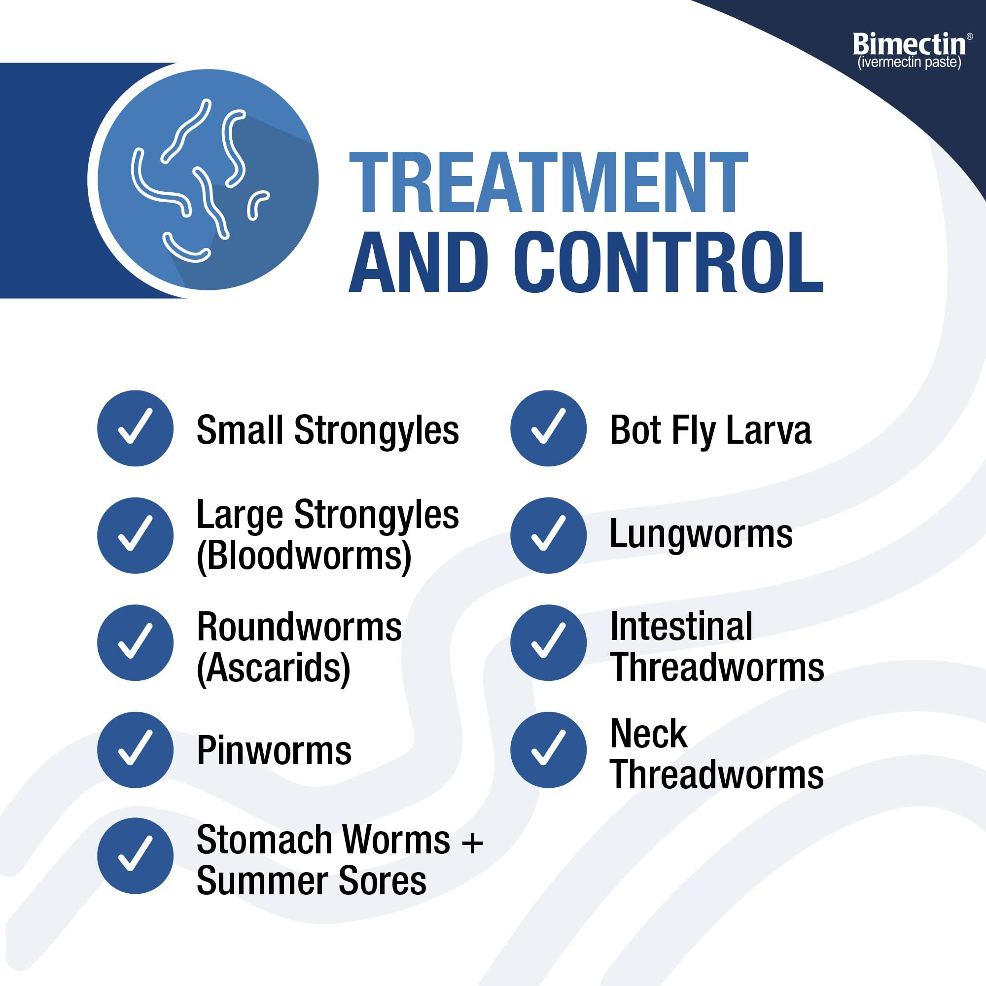 Bimectin 1,87% : large spectre contre parasites et bots.