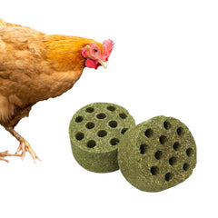 BingegePet bloc-herbe-timothy-coop: stimulation naturelle et enrichissement pour vos volailles.