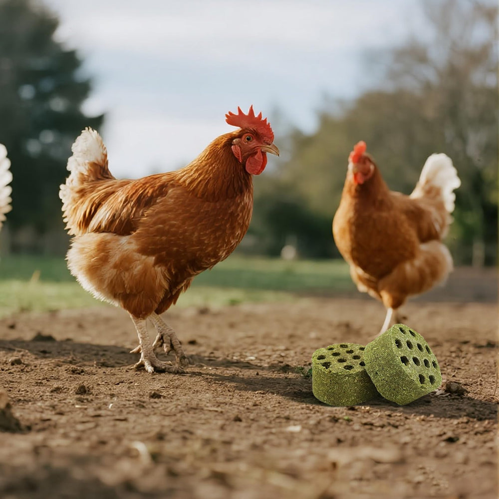 BingegePet poulets-ages-differents-avec-bloc-timothy: adaptés à toutes tailles et étapes.