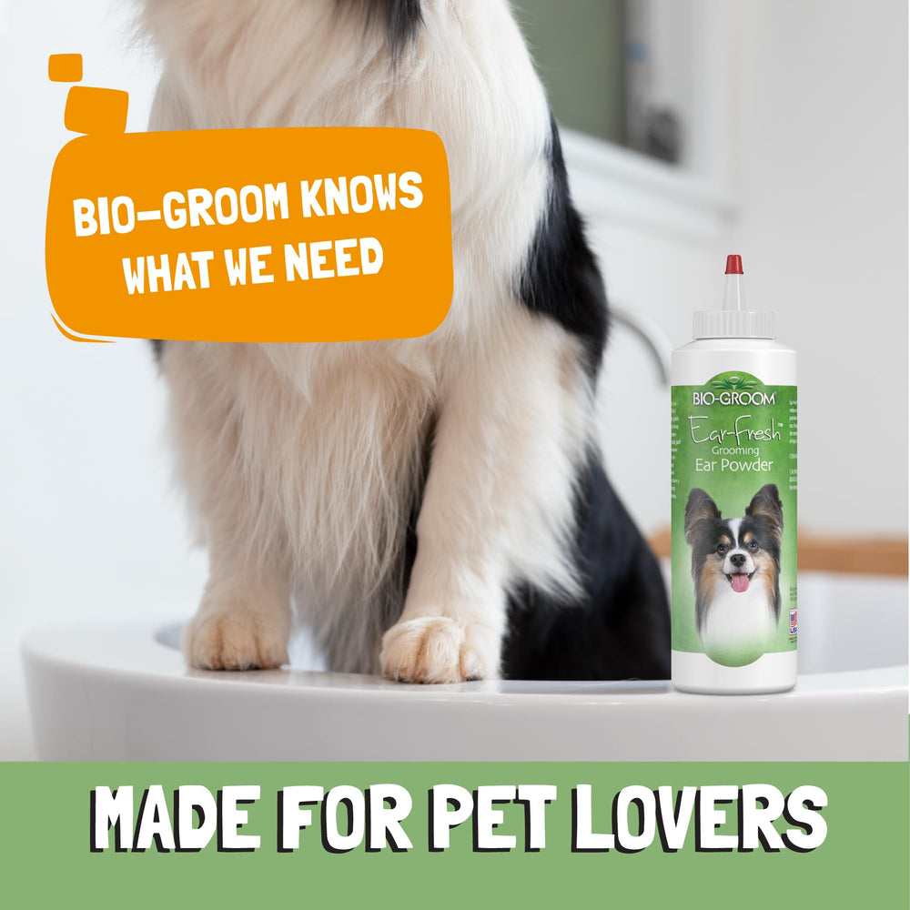 Bio-Groom Étiquette transparente: produit sans cruauté et respectueux des animaux.