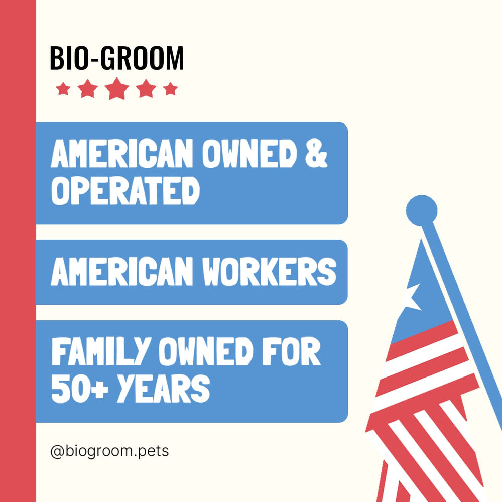 Produit fabriqué aux États-Unis par Bio-Groom, contrôle qualité