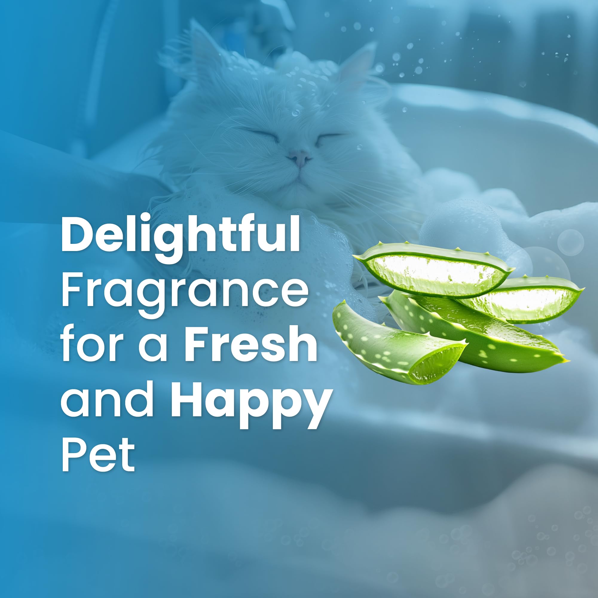 Bio PetActive shampoing parfum floral durable pour une sensation fraîche.