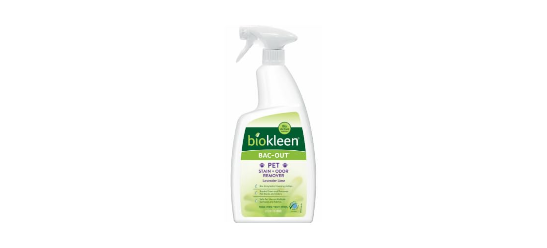 Biokleen Bac-Out bouteille 32 oz nettoie les taches et neutralise les odeurs.