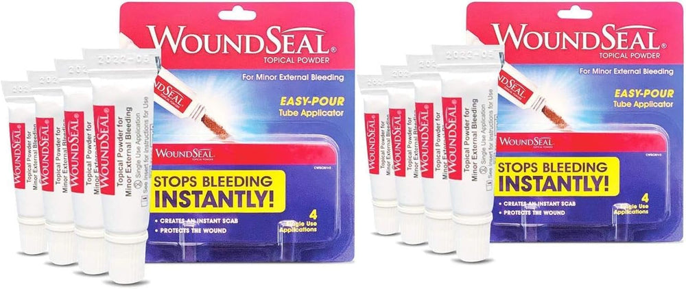 Biolife WoundSeal poudre, application unique pour une occlusion rapide.