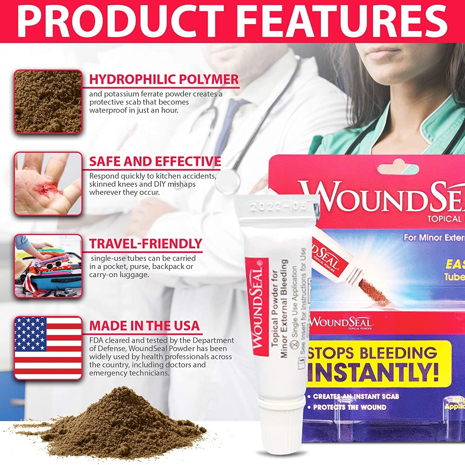 Biolife WoundSeal active par humidité naturelle pour soin rapide.