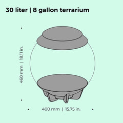 BiOrb AIR 30, design en acrylique, vue claire et isolation thermique efficace.