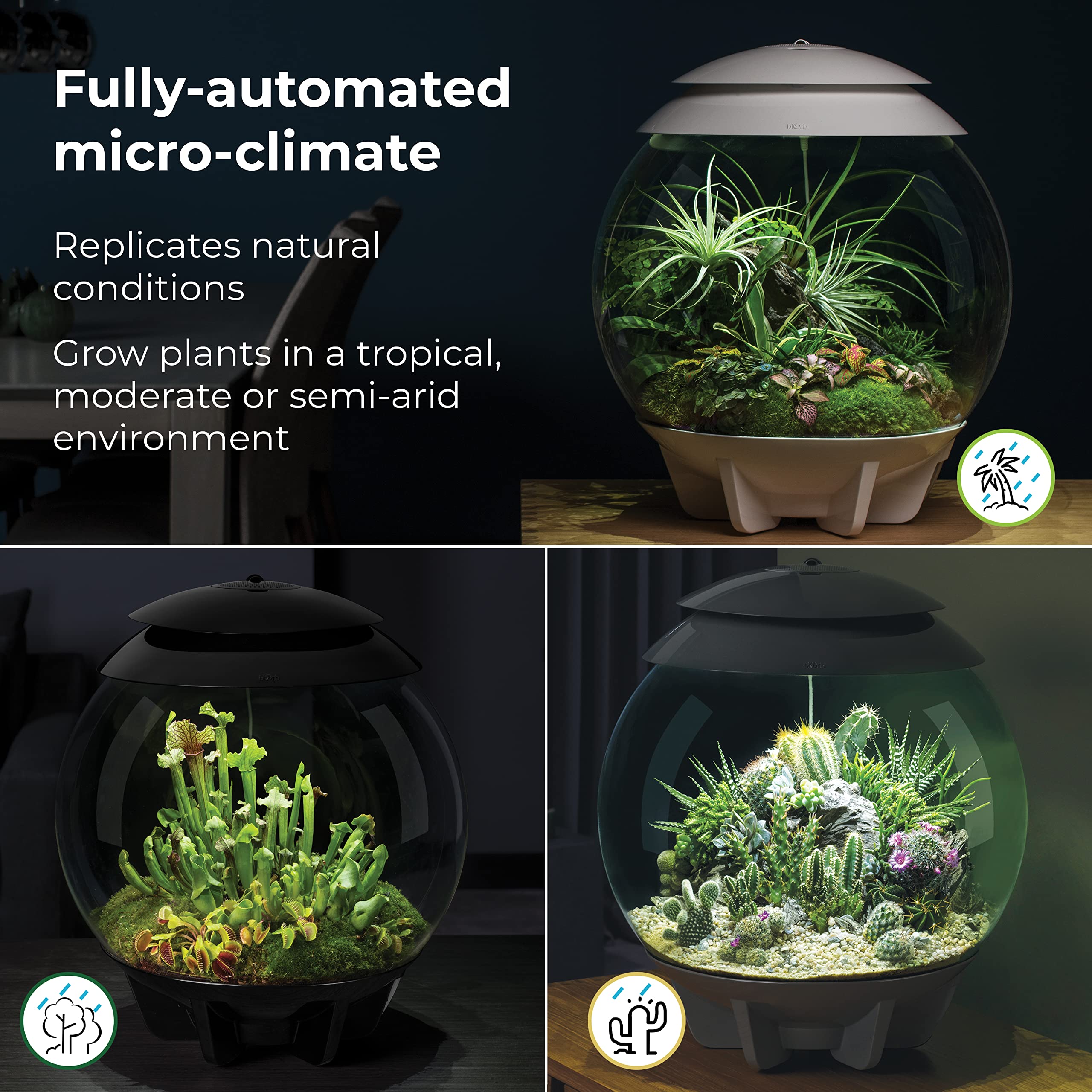 BiOrb AIR 30, pulvérisation automatique, humidité stable pour des plantes sans effort.