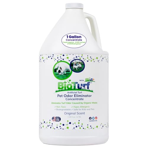 BioTurf BioS+ élimine les odeurs sur gazon artificiel grâce à des enzymes actives.