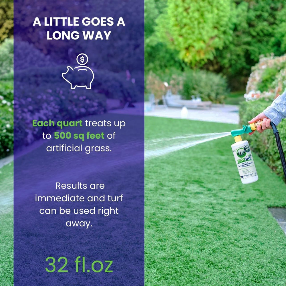 BioTurf BioS+ produit non toxique, sûr pour enfants et animaux.
