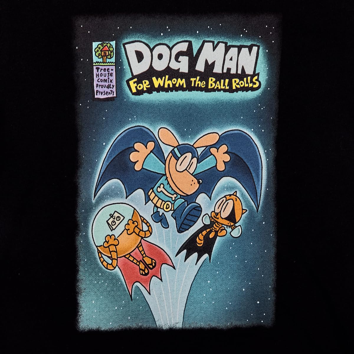 Tee-shirts Dog Man, cadeau idéal pour jeunes fans et collectionneurs.