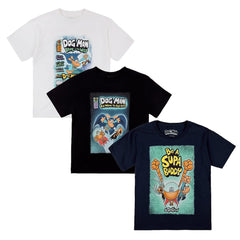 Bioworld Dog Man ensemble de 3 tee-shirts pour jeunes, pratique pour le quotidien.
