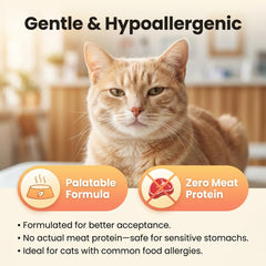 Saveur poulet sans protéine, Bipinelyt pour chats sensibles.