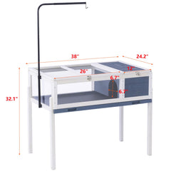 Birasil habitat-tortue-bois-02: espace spacieux pour mouvement et repos.