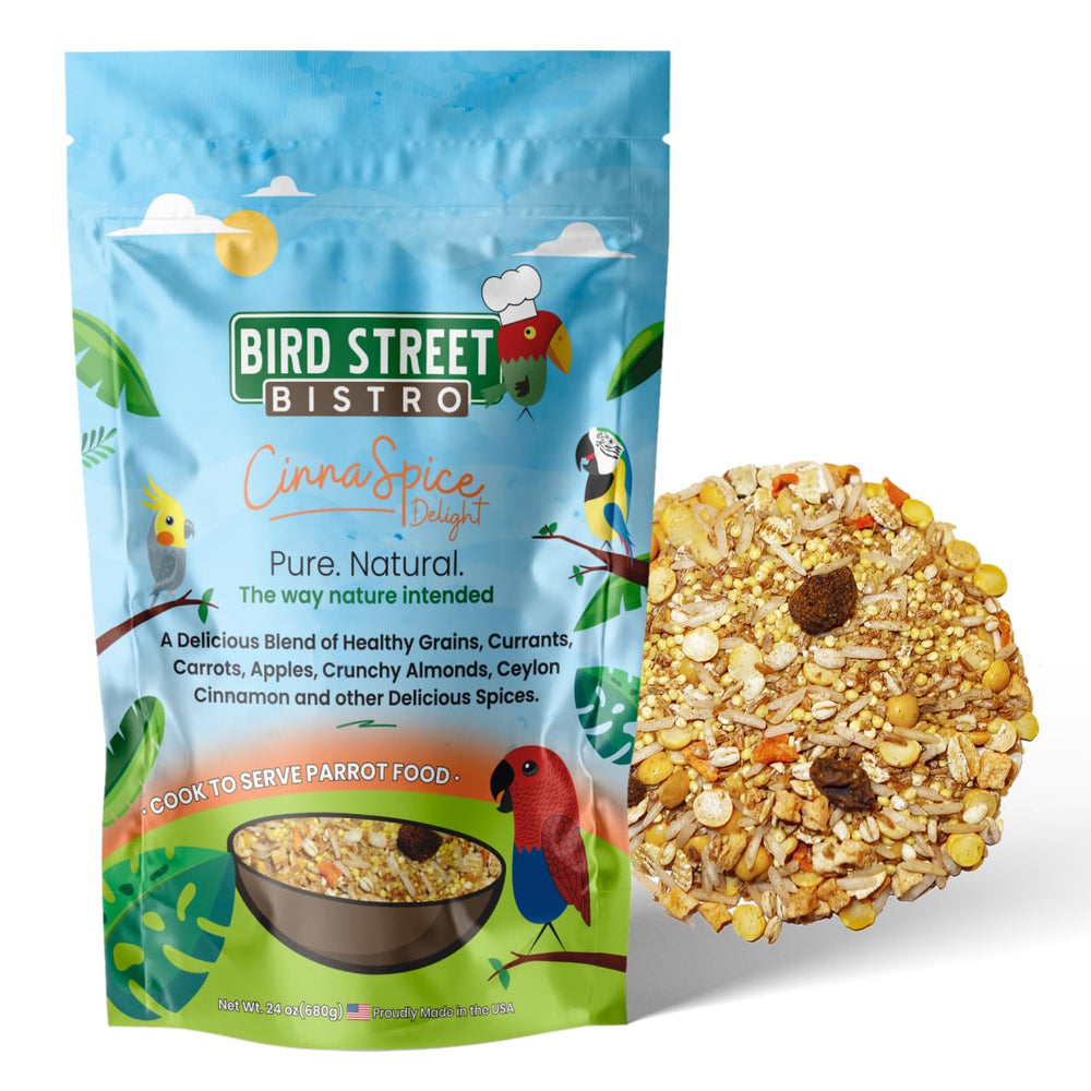 Bird Street Bistro CinnaSpice bol pour perruche - préparation rapide et savoureuse