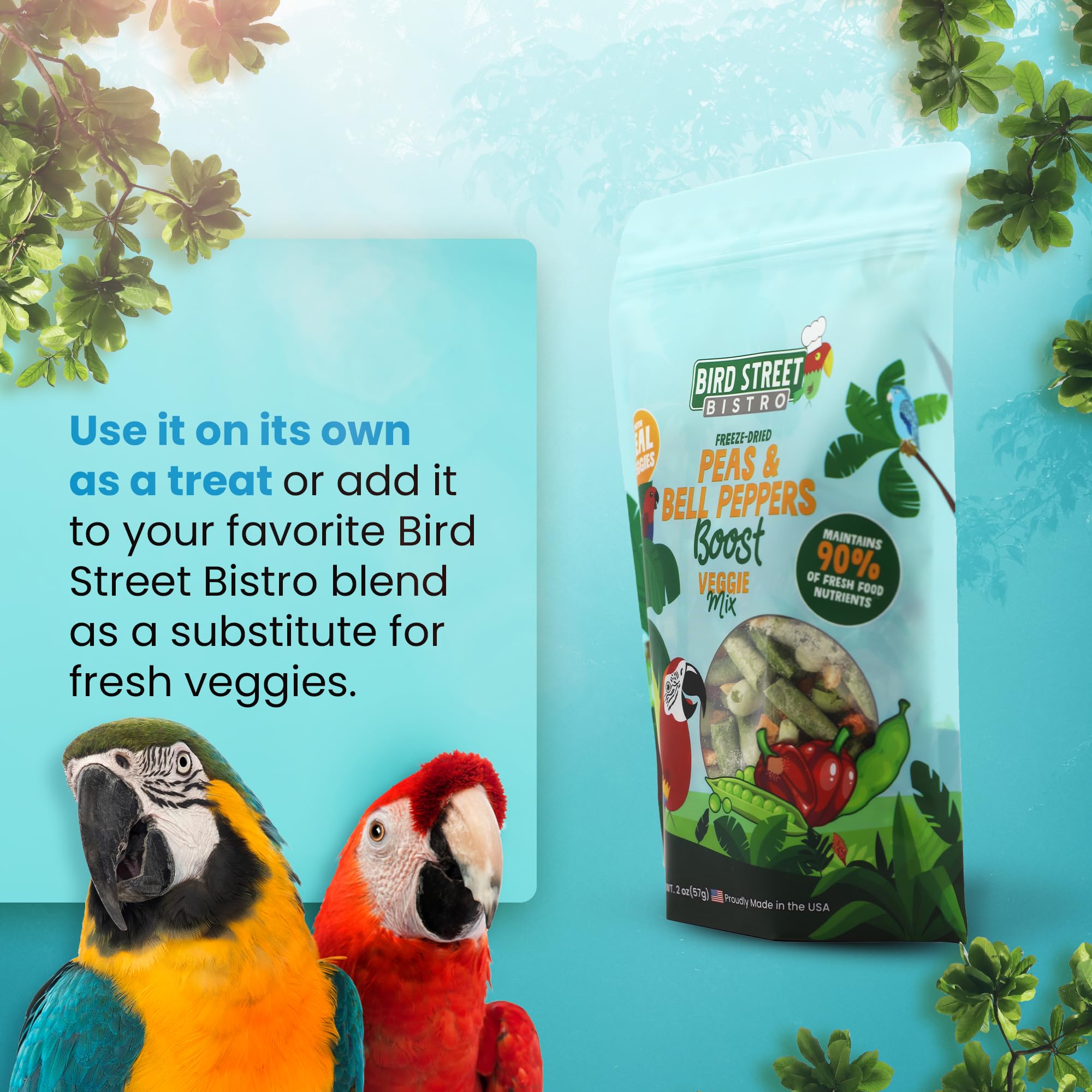 Bird Street Bistro Ingrédients naturels sans additifs, qualité et sécurité pour vos animaux