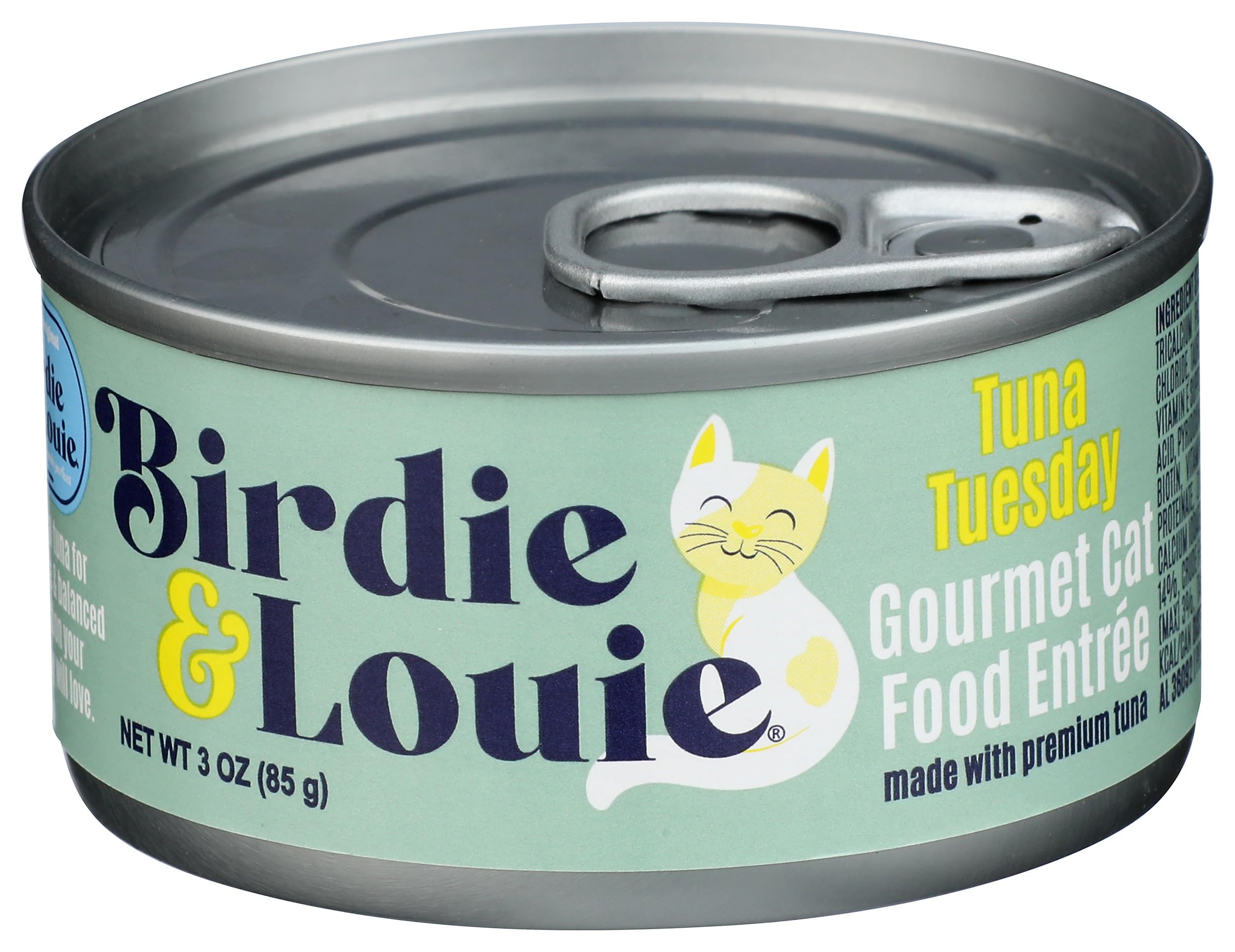 Birdie & Louie boîte thon-mardi 85 g, pratique et fraîche.