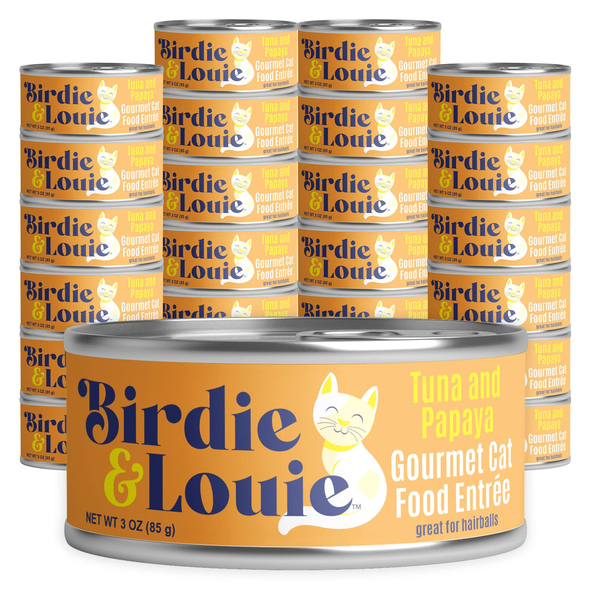 Birdie & Louie thon papaye en sauce, repas complet et appétissant pour chats