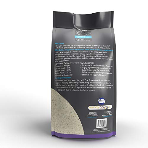 BirdNatural Aragonite Calcium Feed Fine — utilisation simple pour l alimentation des oiseaux