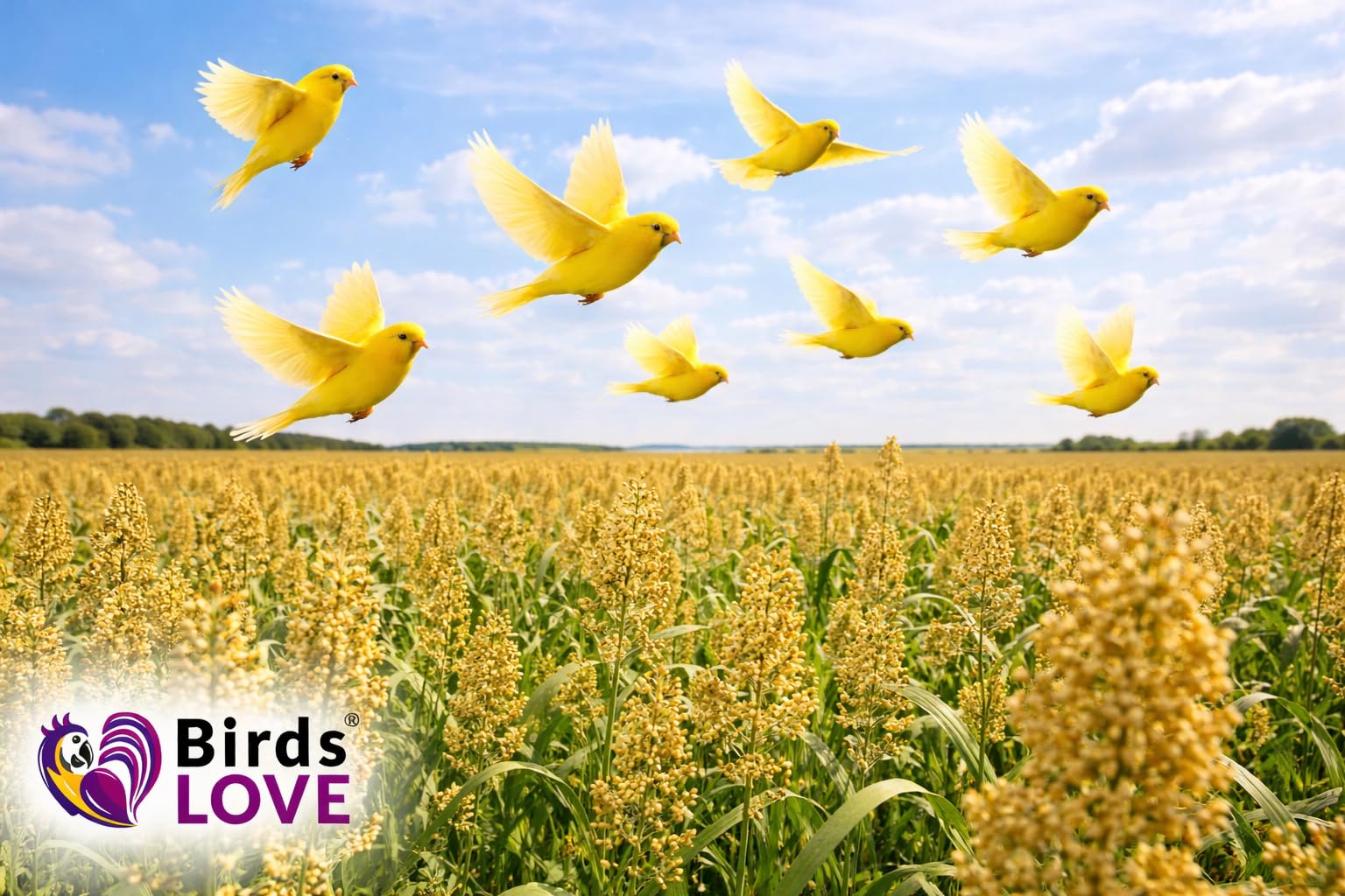Birds LOVE Alpiste Canari alimentation quotidienne idéale pour canaris et petits oiseaux.