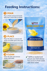 Birds LOVE Alpiste Canari graines pures, sans additifs pour une alimentation simple.