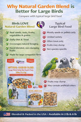 Birds LOVE Mélange Jardin Tout Naturel: graines et légumes variés naturels.