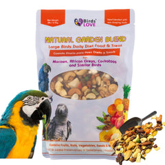 Birds LOVE fruits-noix-legumes melange-perroquets appettisant