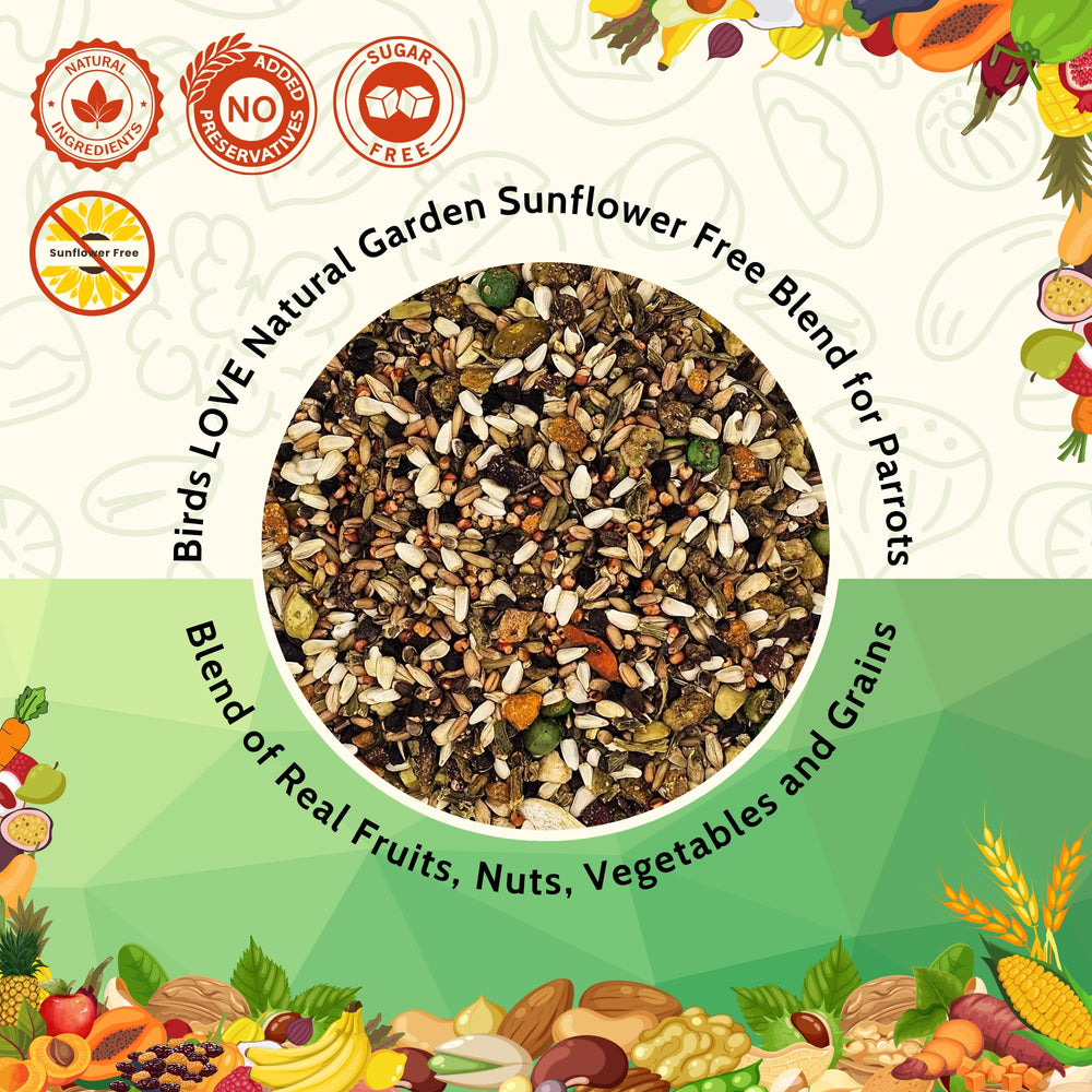 Birds LOVE Sans Tournesol Conures: alimentation sans tournesol pour diversité naturelle.