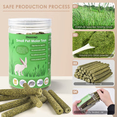 Bissap baton nets foin Timothy pour hamsters, friandise enrichissante