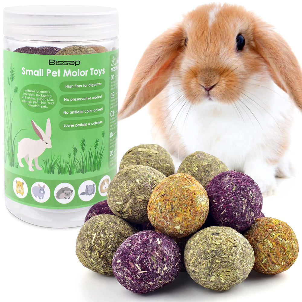 Bissap Bunny : balles fleurs naturelles pour lapins et petits animaux, stimulation de la mastication.