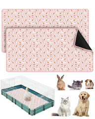 Drap Bissap pour cage cochon-d-inde 120x60, absorption efficace.