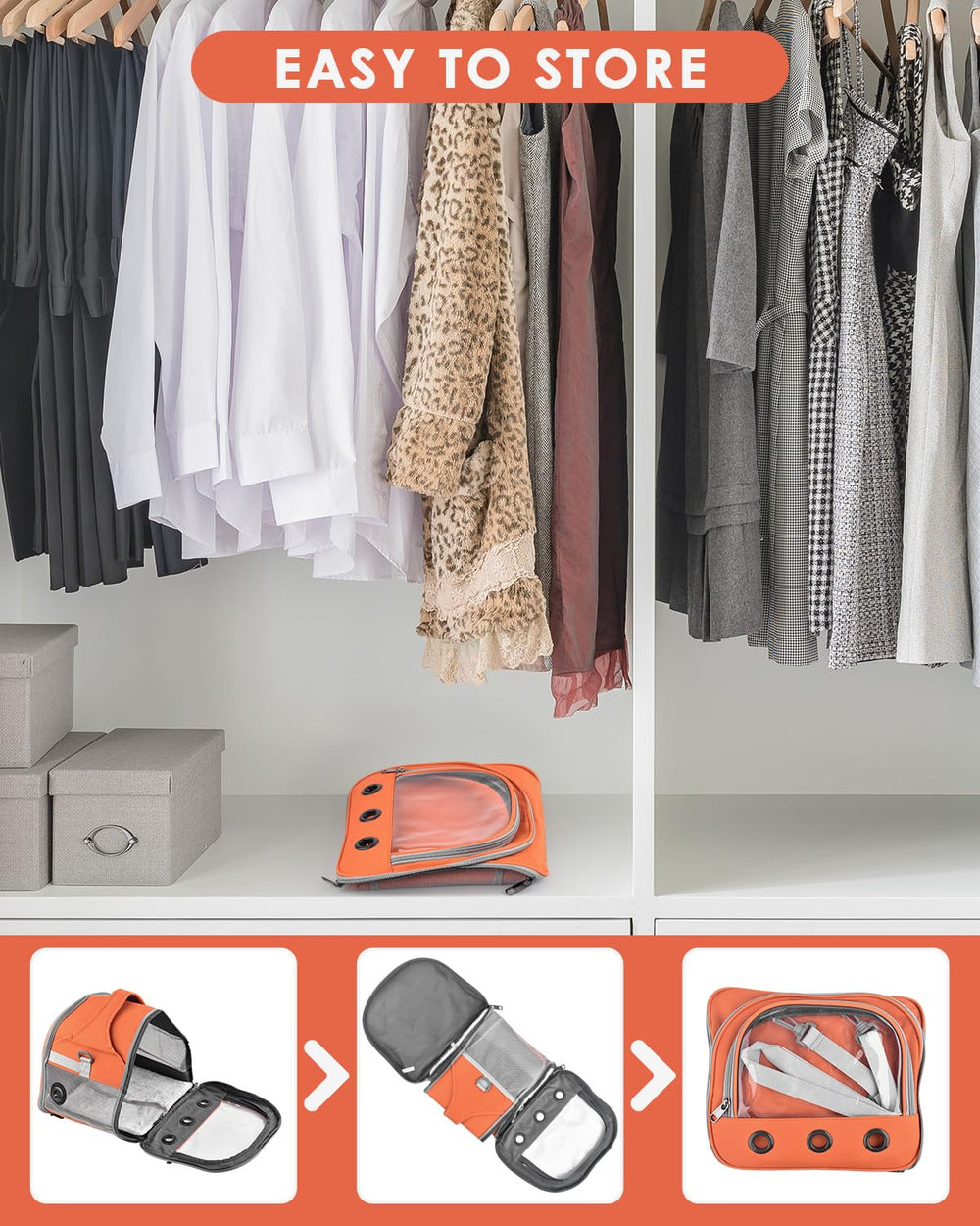 Poches latérales pratiques pour accessoires lors des sorties