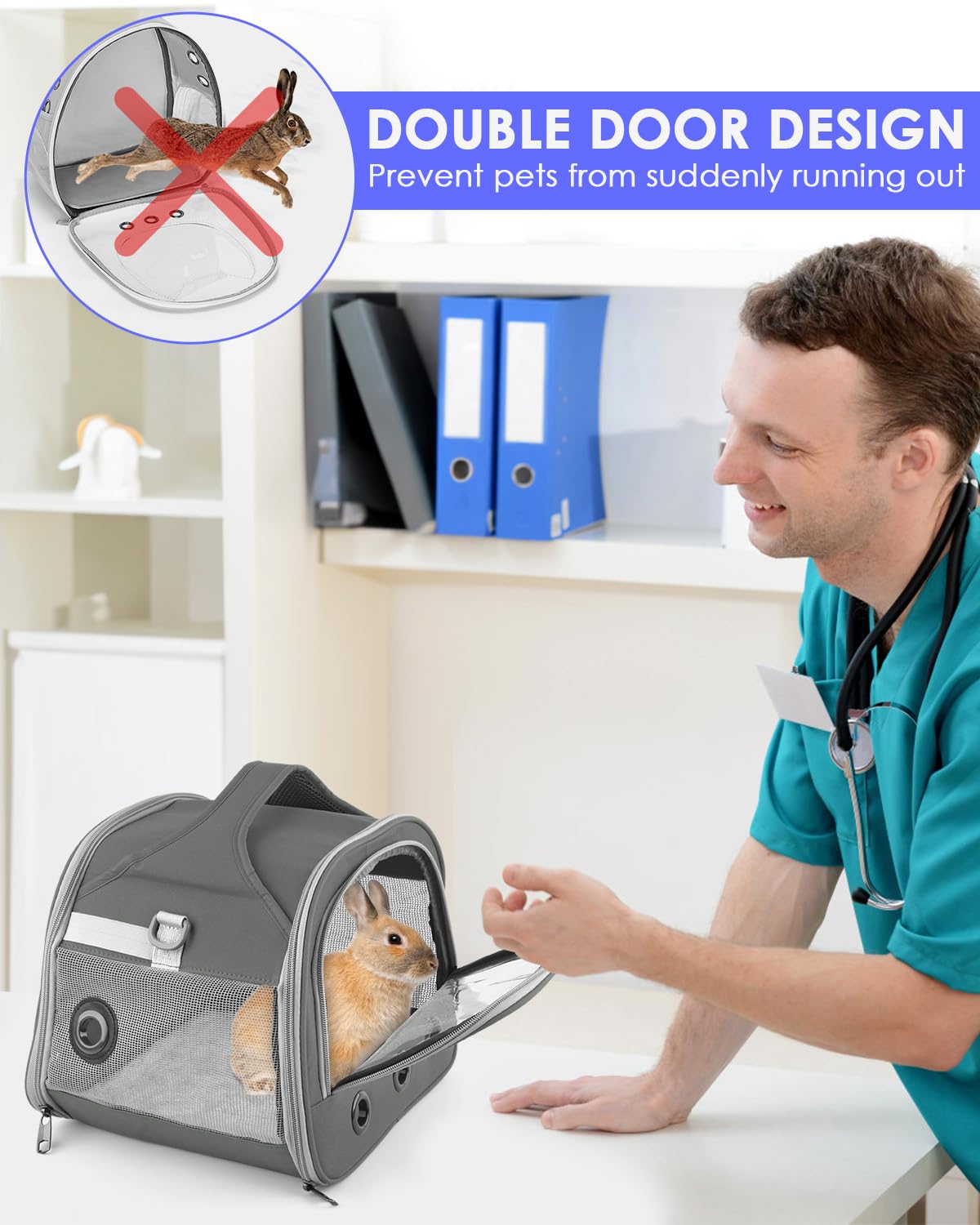 Bissap sac transport avec coussin intérieur amovible et boucle de sécurité pour le confort