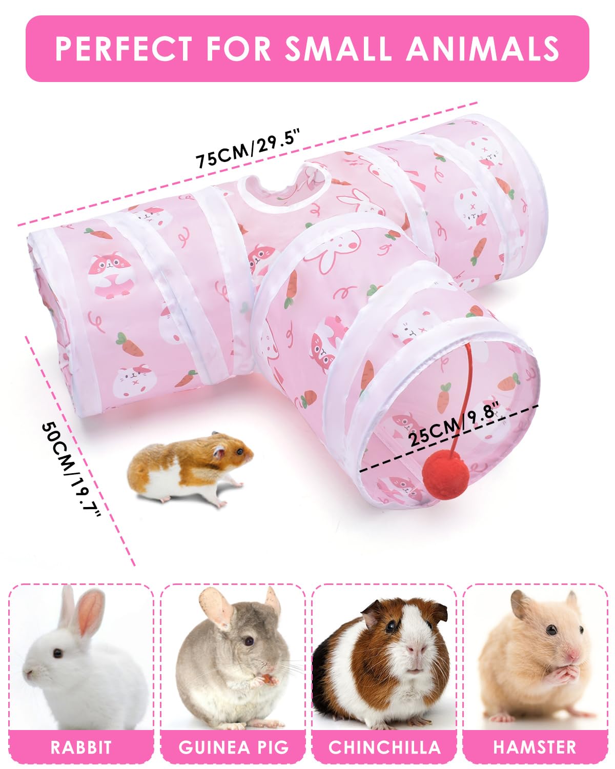 Tissu lavable et sans poils, nettoyage simple du tunnel Bissap.