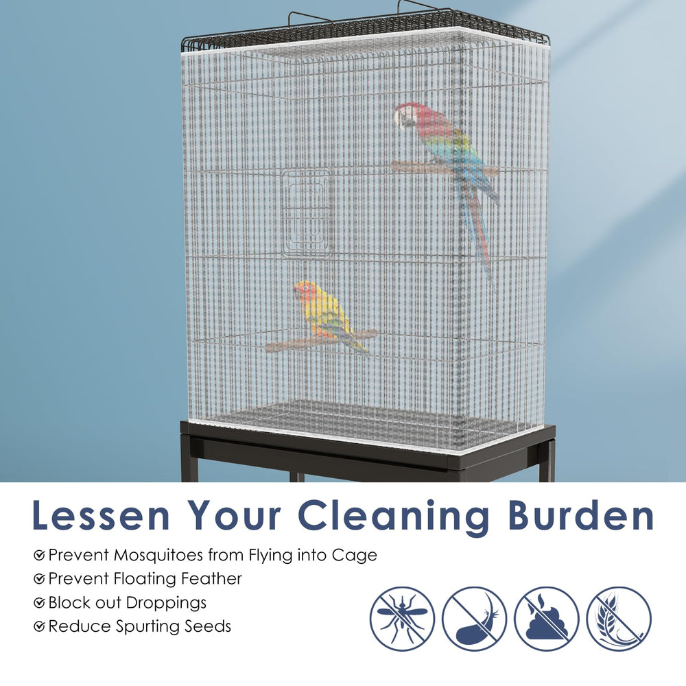Mesh respirant Bissap, lumière passe et oiseaux restent confortables.