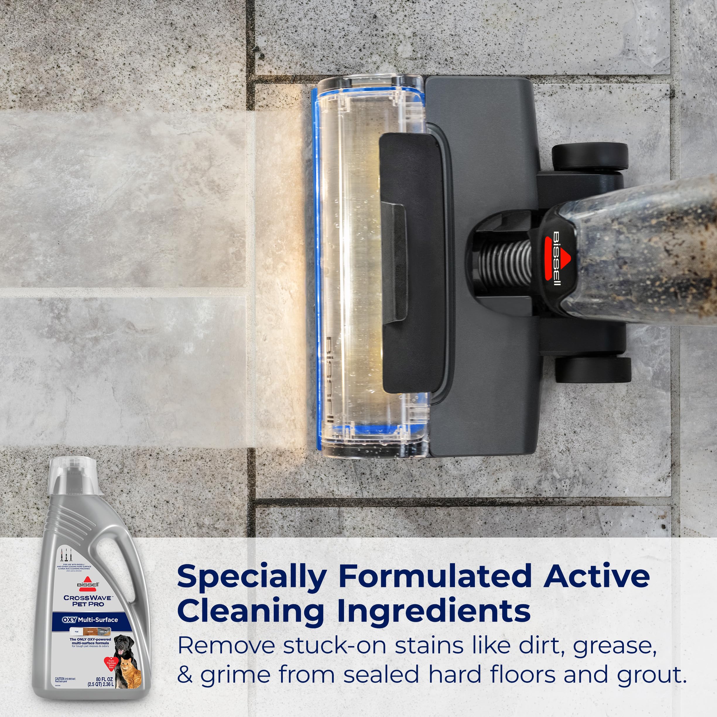 CrossWave PET PRO OXY – élimination des odeurs tenaces sur sols et tapis.