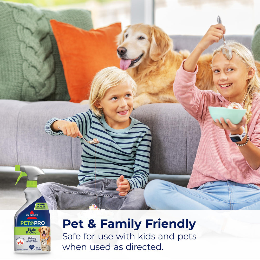 Pack double Bissell Pet Pro, deux flacons pratiques pour les taches courantes.