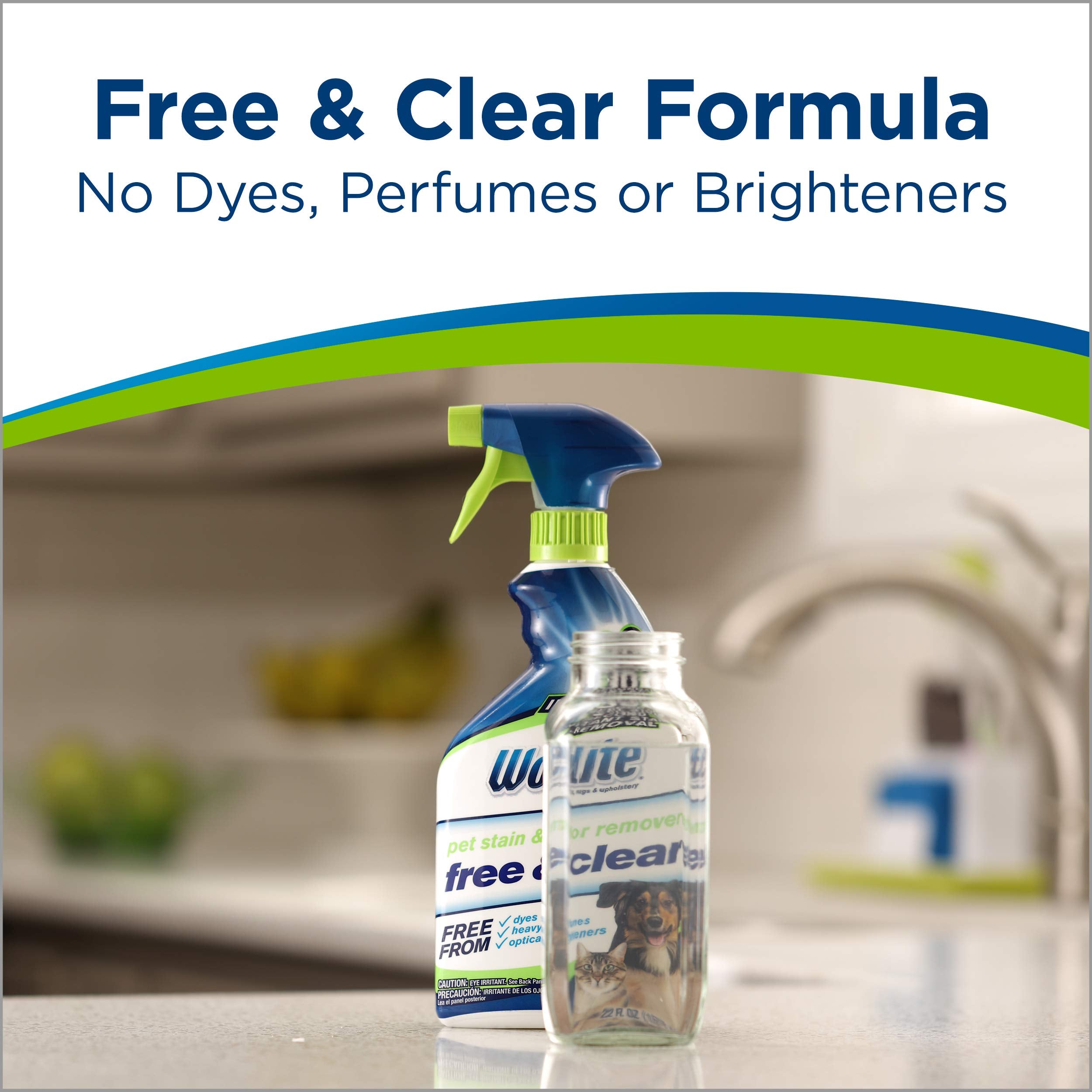 Formule sans colorant Woolite Free & Clear adaptée textiles sensibles.