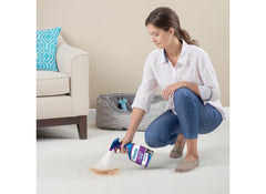 Bissell Woolite nettoyage des tissus après taches de chat et chien, usage pratique.