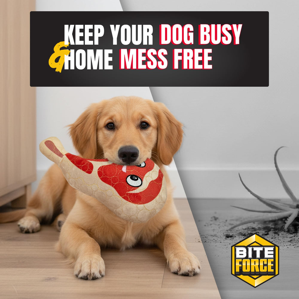 Bite Force Ribby rouge – idéal comme cadeau pour chiots et chiens.
