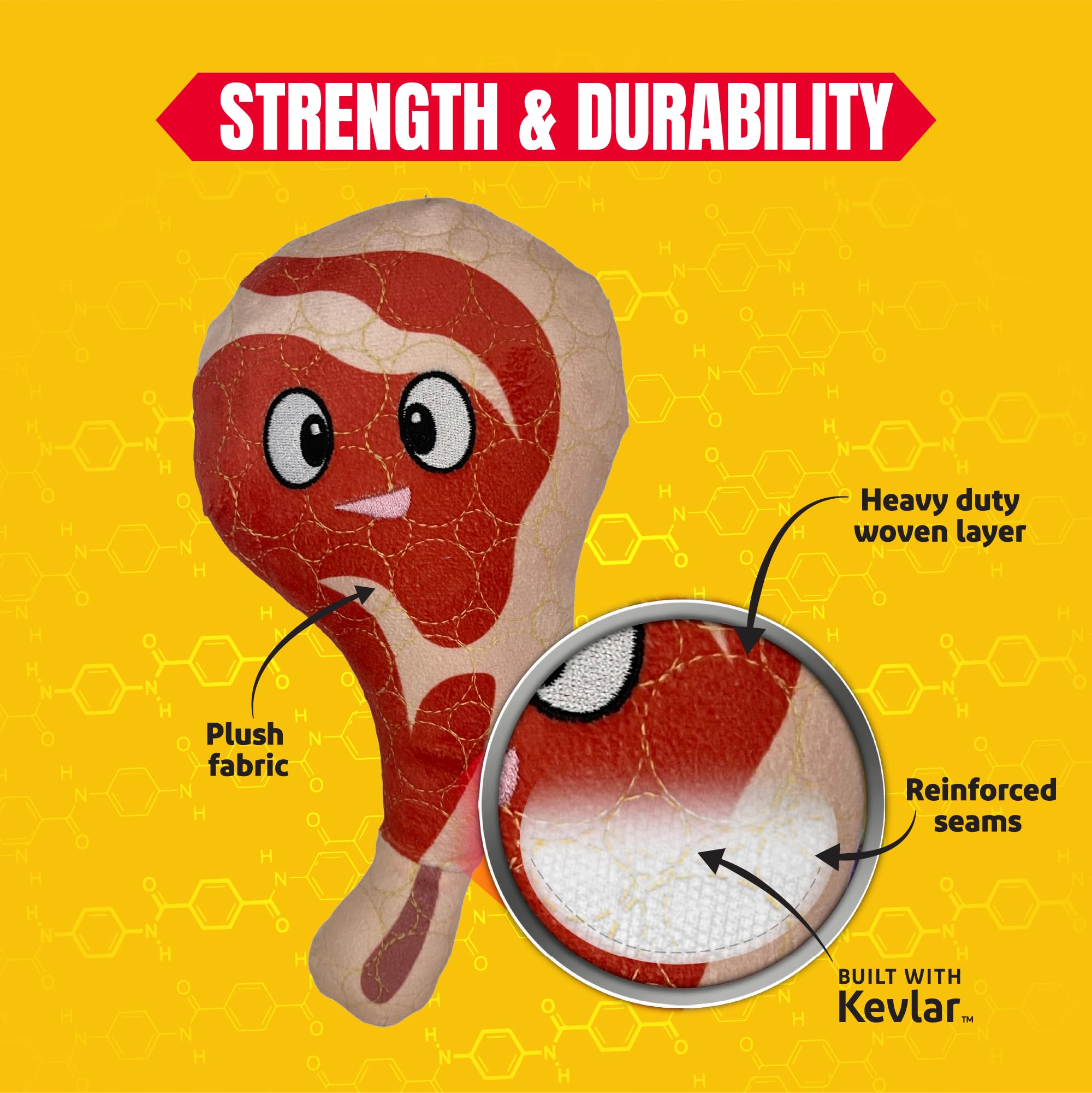 Bite Force Ribby rouge – peluche douce idéale pour les câlins.