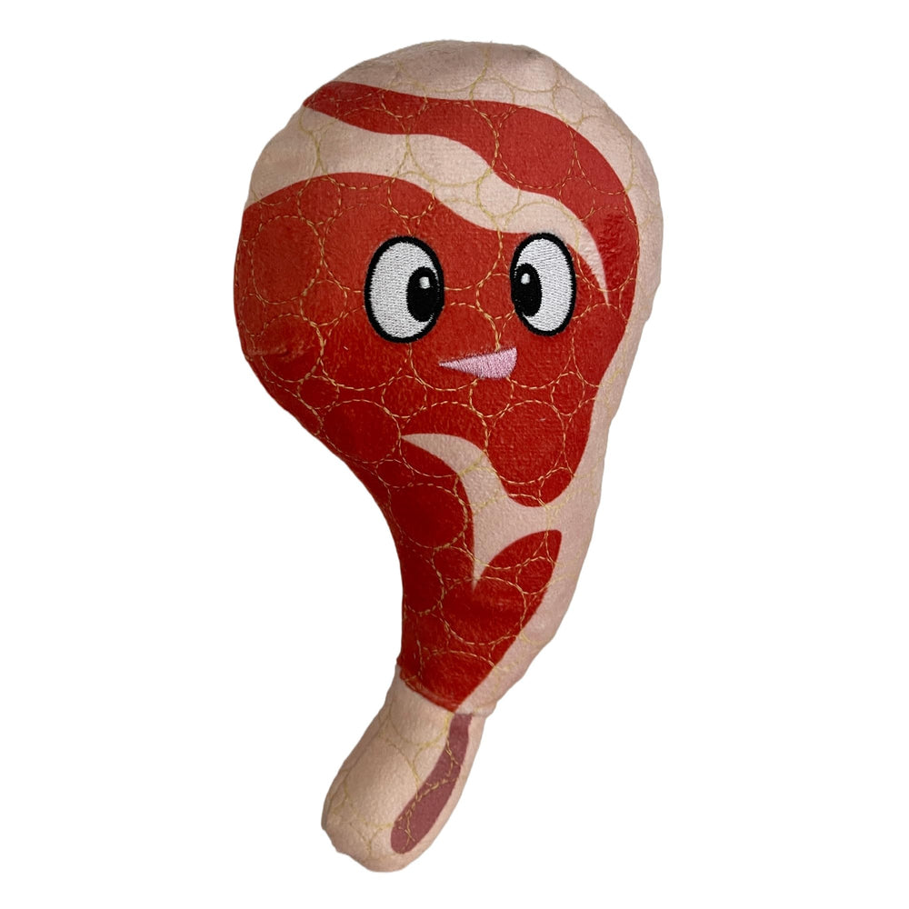 Bite Force Ribby rouge – jouet robuste pour mâchonnage intensif et durable.