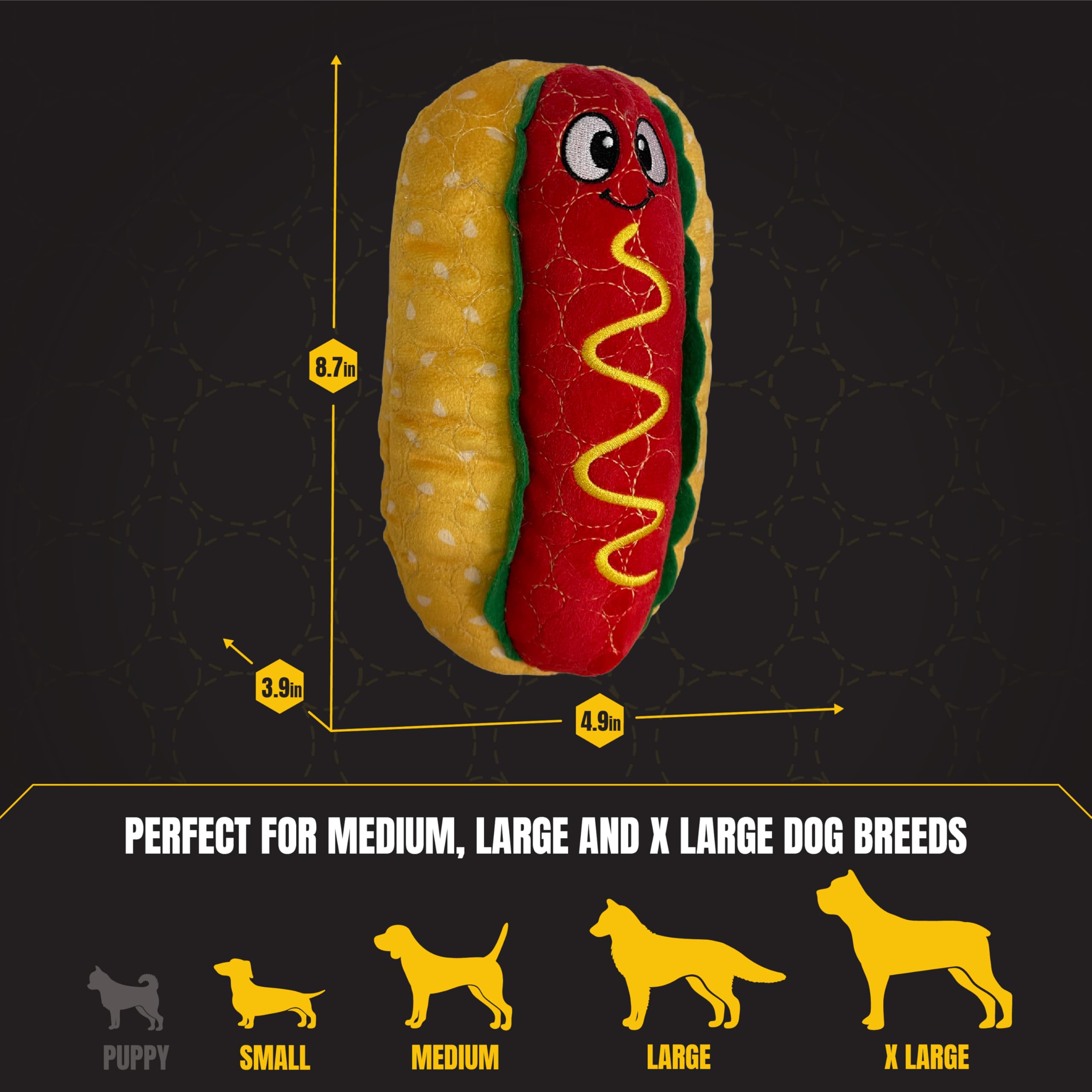 Bite Force – Utilisation quotidienne, jouet polyvalent pour chiens et chiots.