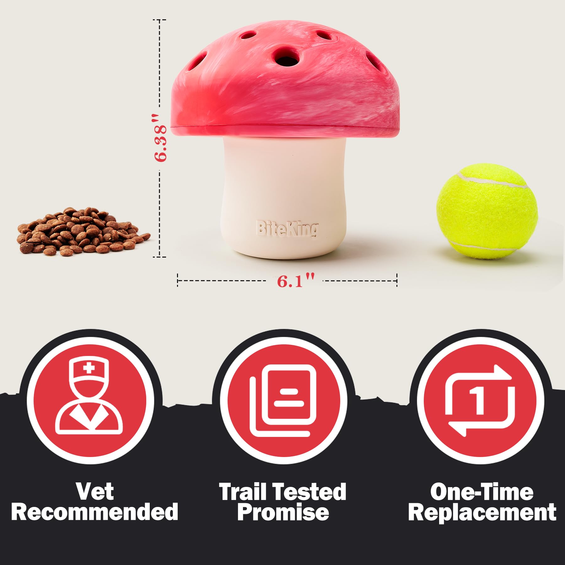 Conception silencieuse BiteKing convient parfaitement aux intérieurs calmes.