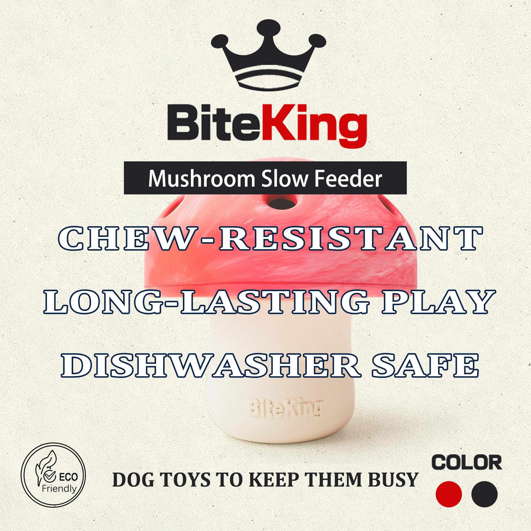 Distributeur BiteKing de friandises, stimule l’attention pendant le repas.
