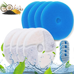 Biubiucat filtre pour fontaine chat, cercle actif, filtration efficace