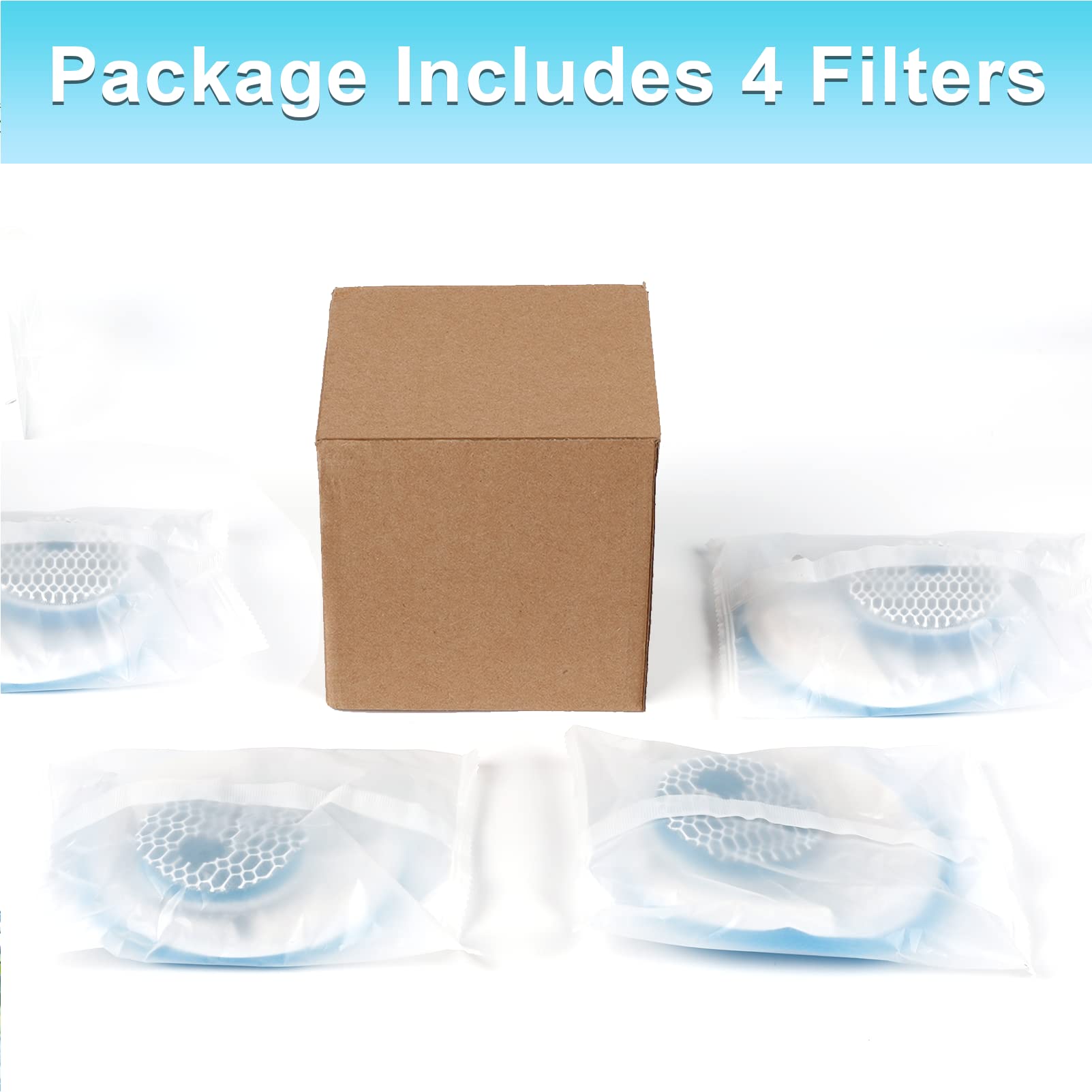 Biubiucat filtre pour fontaine chat, utilisation hebdomadaire facile