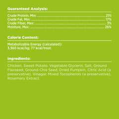 BIXBI ingrédients naturels poulet, sans additifs artificiels.