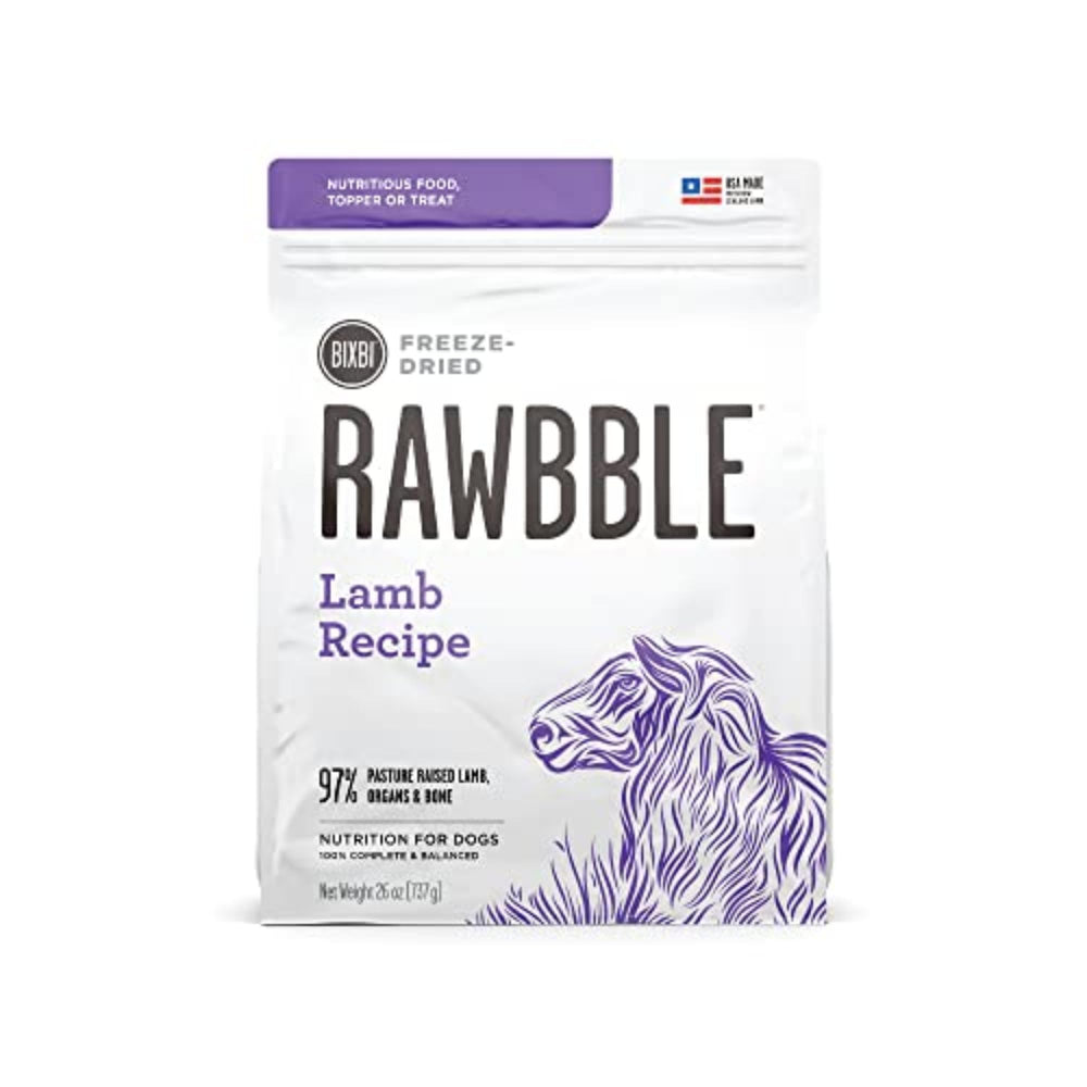 BIXBI Liberty Agneau — emballage pratique sans réfrigération pour chien.