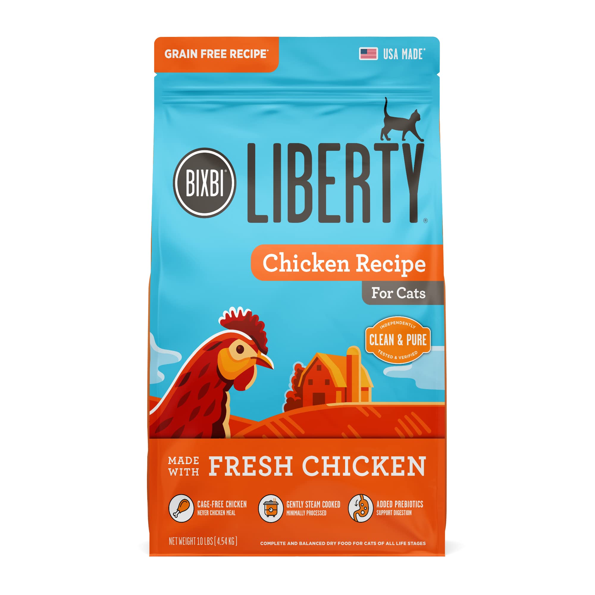 BIXBI Liberty – emballage croquettes poulet, pratique pour les repas quotidiens.